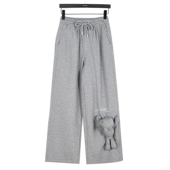 13De Marzo Bear Starry Gray Casual Pants